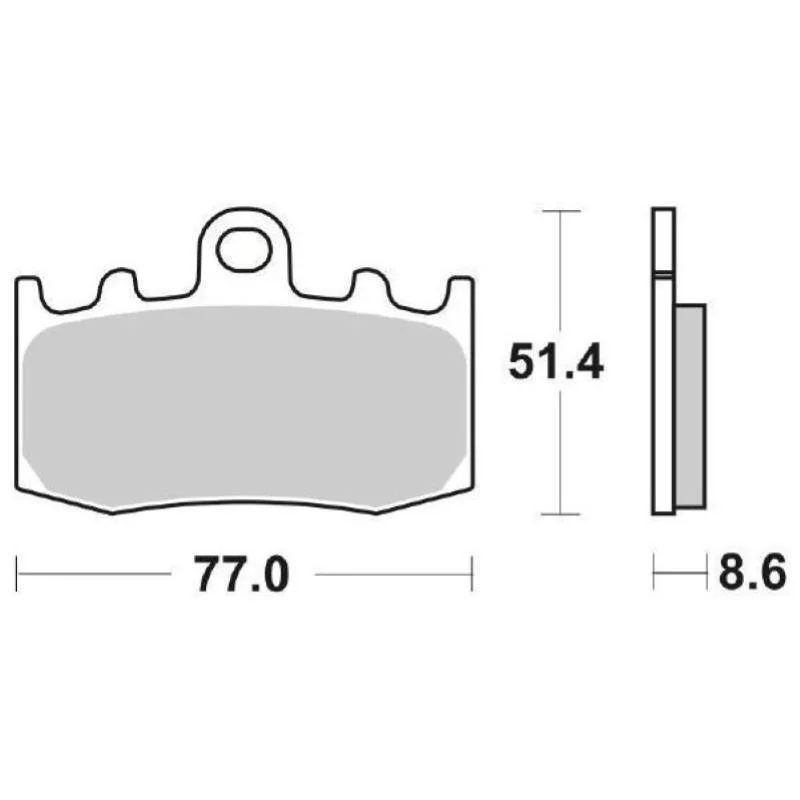 Pastiglie Freno SBS 796 HF Ceramica Anteriori-Posteriori Offerta Limitata