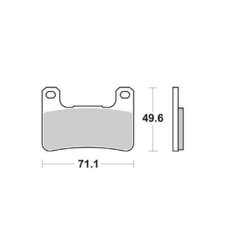 Nuovo Arrivo Pastiglie Freno SBS 806 RST Sinterizzate Anteriori