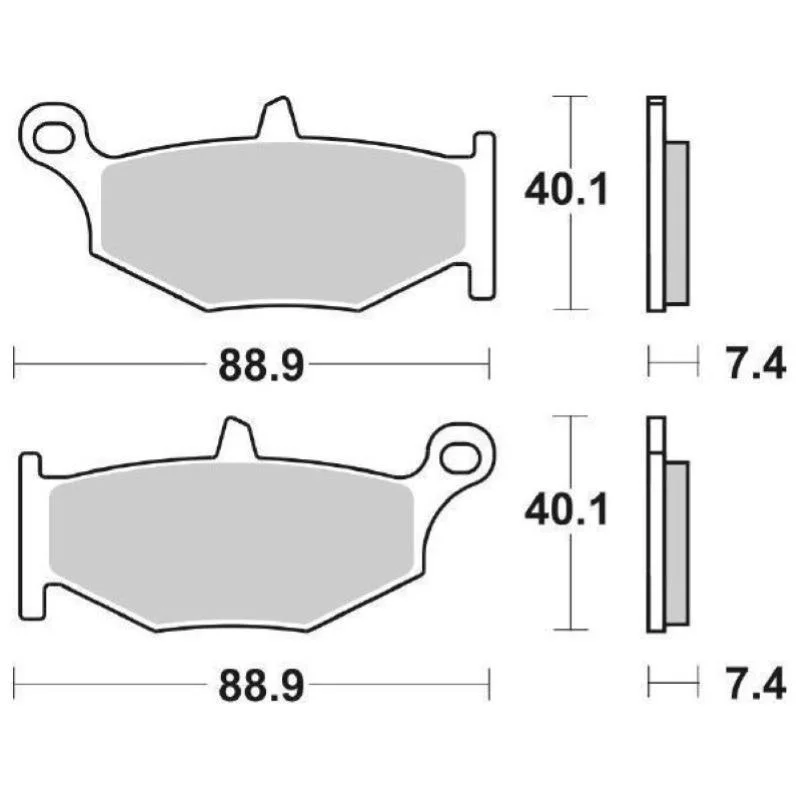 Popolare Pastiglie Freno SBS 833 HF Ceramica Anteriori-Posteriori
