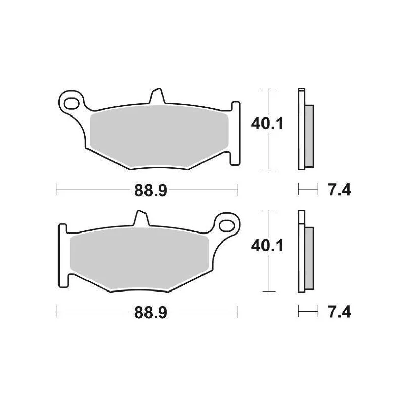 Vendita Finale Pastiglie Freno SBS 833 LS Sinterizzate Posteriori