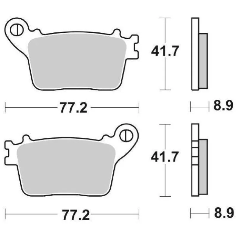 Novità Pastiglie Freno SBS 834 HF Ceramica Anteriori-Posteriori