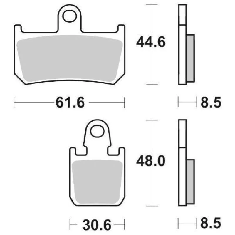 Pastiglie Freno SBS 839 HS Sinterizzate Anteriori Non Perdere