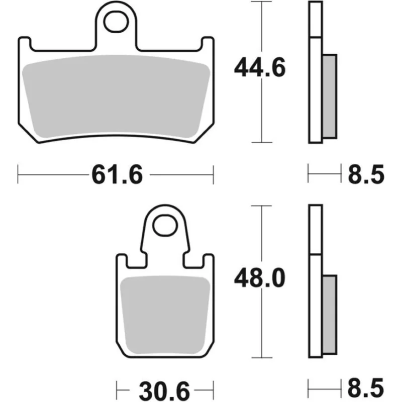 Pastiglie Freno SBS 839 RST Sinterizzate Anteriori Promozione