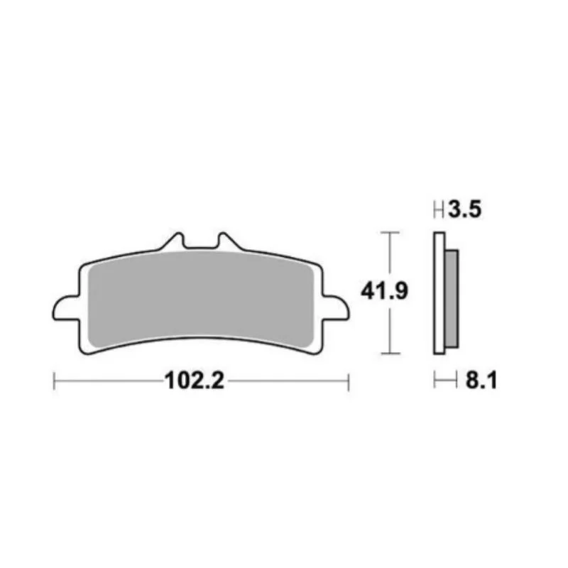 Prezzo Basso Pastiglie Freno SBS 841 RST Sinterizzate Anteriori
