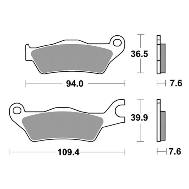 Di Tendenza Pastiglie Freno SBS 851 HF Ceramica Anteriori-Posteriori