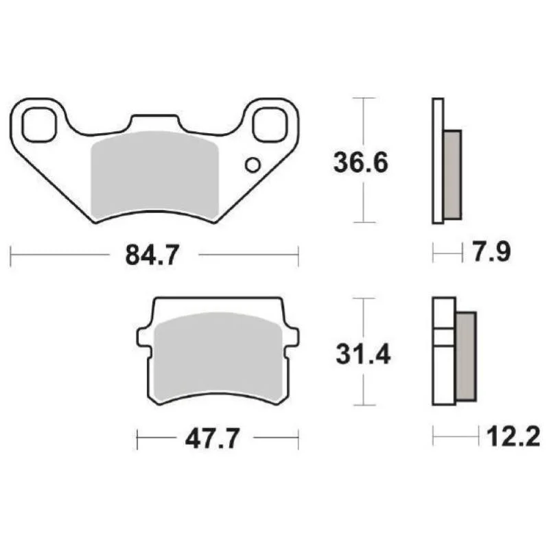Pastiglie Freno SBS 855 HF Ceramica Anteriori-Posteriori Di Tendenza