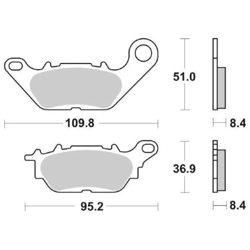 Ordina Subito Pastiglie Freno SBS 858 HF Ceramica Anteriori-Posteriori