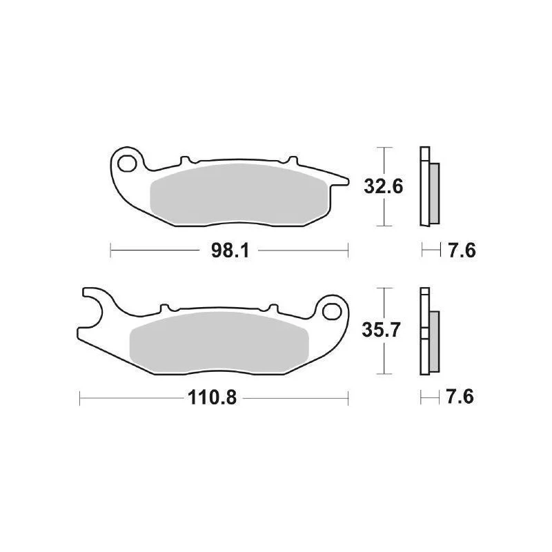 Ultimissimo Modello Pastiglie Freno SBS 859 HF Ceramica Anteriori-posteriori