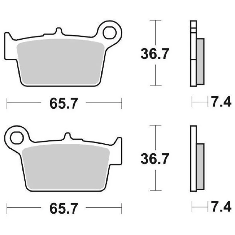 Pastiglie Freno SBS 861 HF Ceramica Anteriori-Posteriori Occasione
