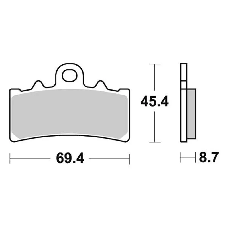 Pastiglie Freno SBS 877 HF Ceramica Anteriori-Posteriori A Buon Prezzo