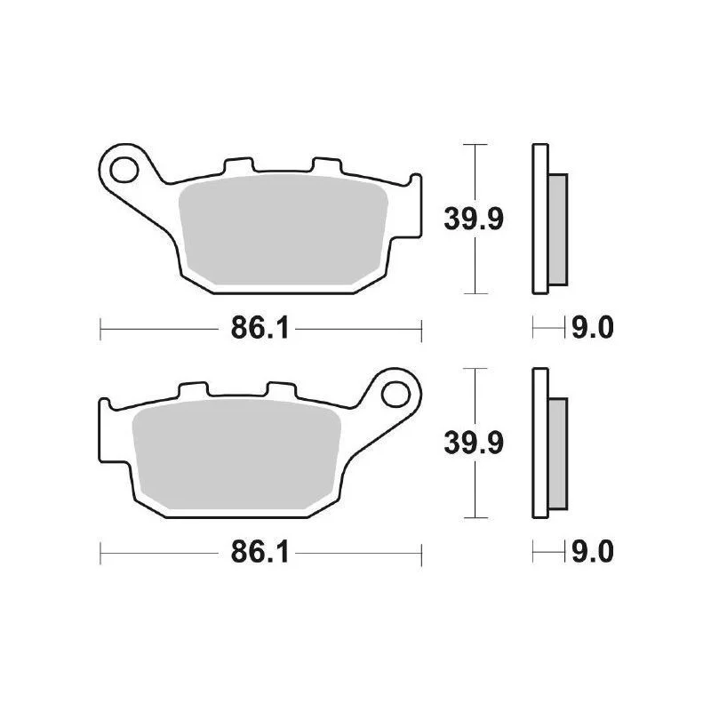 Prezzo Di Fabbrica Pastiglie Freno SBS 881 LS Sinterizzate Posteriori