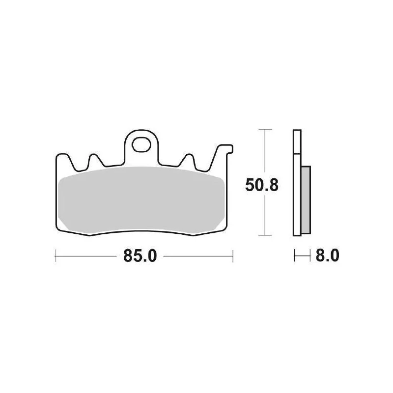 Pastiglie Freno SBS 900 HS Sinterizzate Anteriori Offerta Speciale