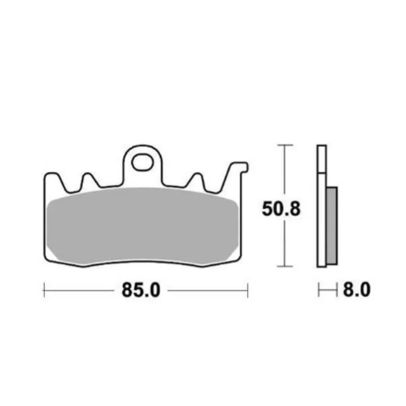 Reso Gratuito Pastiglie Freno SBS 900 RST Sinterizzate Anteriori