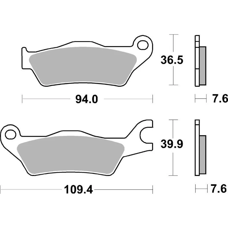 Pastiglie Freno SBS 951 RST Sinterizzate Anteriori Ultima Occasione
