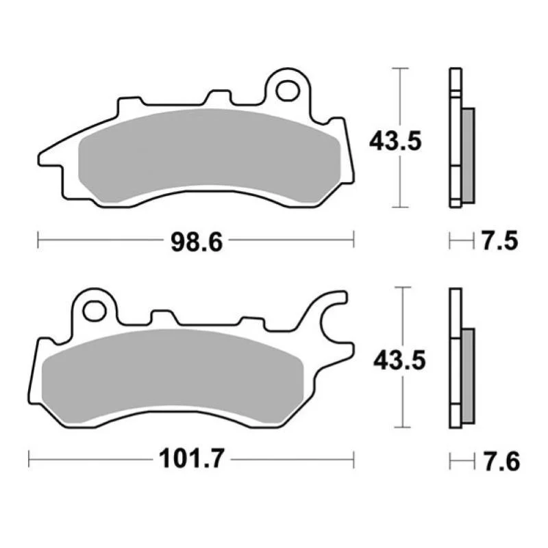 Compra Online Pastiglie Freno SBS 958 HF Ceramica Anteriori-Posteriori