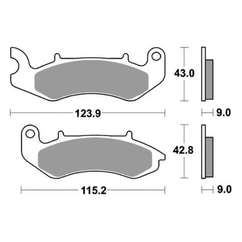 Offerta Speciale Pastiglie Freno SBS 961 HF Ceramica Anteriori-Posteriori