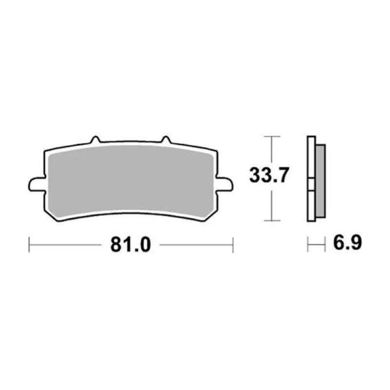 Prezzo Ridotto Pastiglie Freno SBS 962 RST Sinterizzate Anteriori