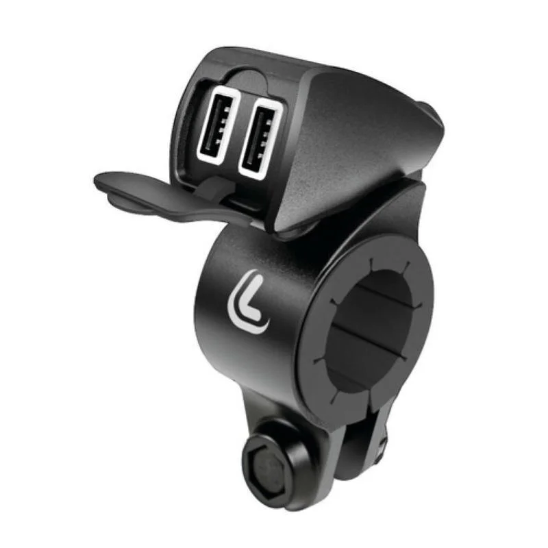Presa Usb Lampa 38828 Doppio Caricatore Impermeabile Con Fissaggio a Manubrio 5400 MA - 12/24V Occasione Imperdibile