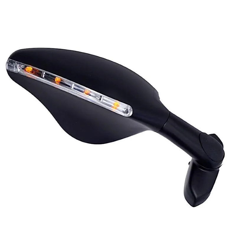 Promozione Esclusiva Retrovisore universale Far 7038 a Led per Moto carenate Aerotech Sinistro Nero