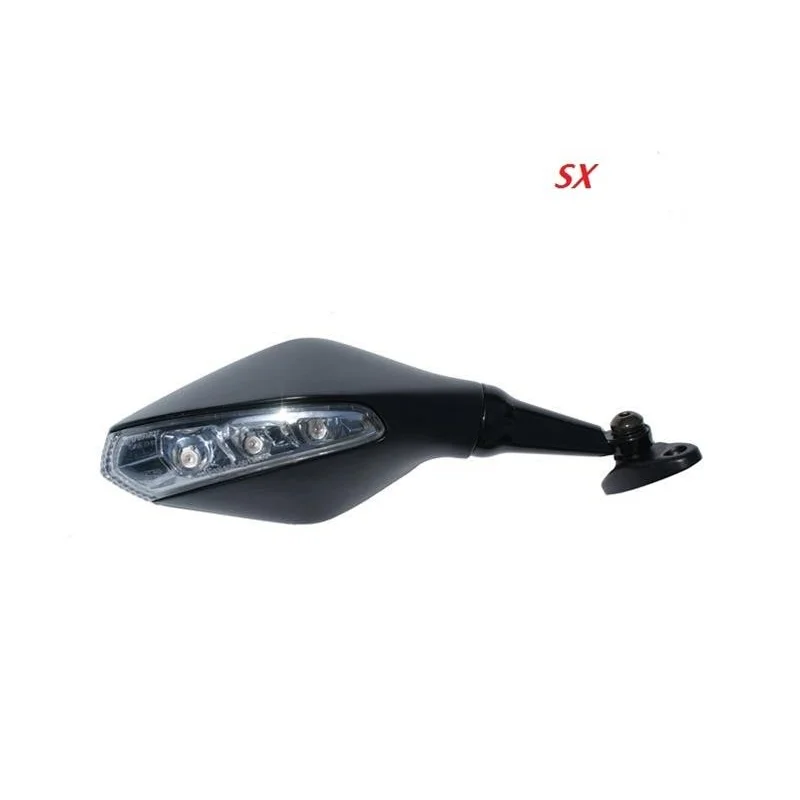 Specchietto Omologato Far 7511 Universale per Moto Carenate Lato Sinistro CONLED Colore Nero Must-Have