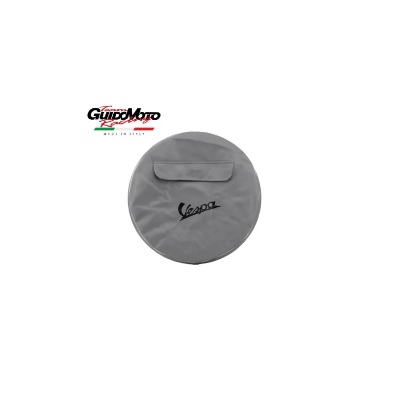 COPRIRUOTA SCORTA VESPA SIMILPELLE GRIGIO 8 POLLICI PIAGGIO 15510-OR Popolare