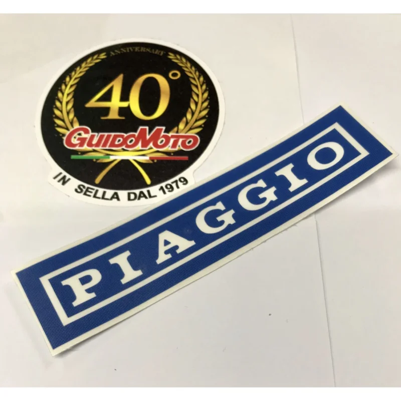 ADESIVO APERTO STAMPINA SCRITTA PIAGGIO SELLA VESPA GMV0235 Ultimissimo Modello