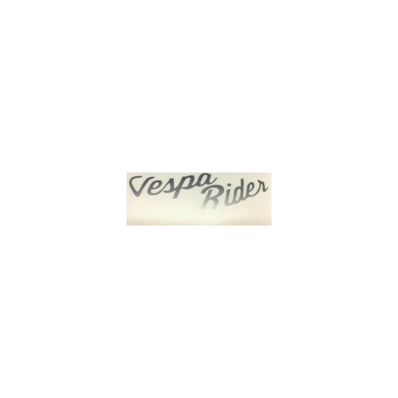Spedizione Espresso ADESIVO "VESPA RIDER" ARGENTO GMV0207