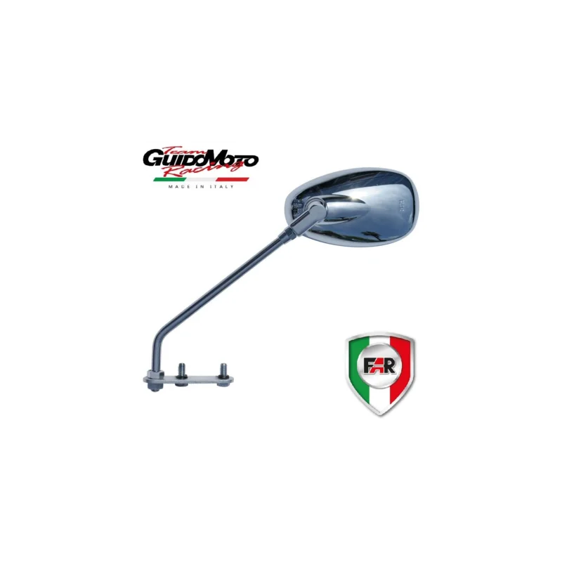 SPECCHIO RETROVISORE CROMATO DESTRO SINISTRO VESPA 50 ET3 PX LML F7088 Soddisfatti O Rimborsati