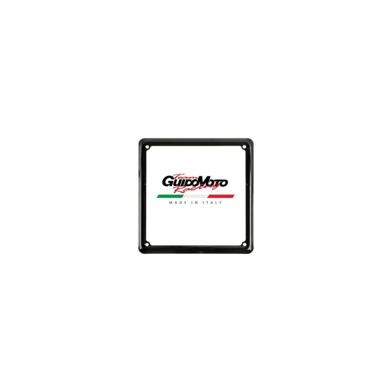 CORNICE TARGA 170 X 170 ACCIAIO NERA MOTOCICLI SCOOTER FA0350 Occasione