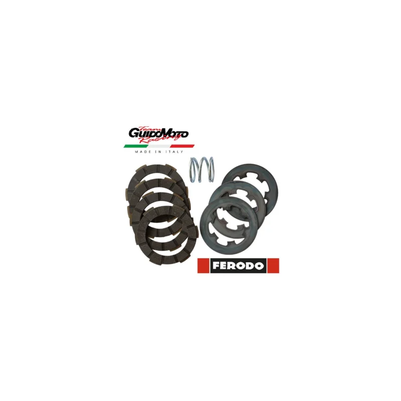 Professionale FRIZIONE RINFORZATA SETTE DISCHI VESPA 50 125 PRIMAVERA ET3 PK APE FERODO 100288325