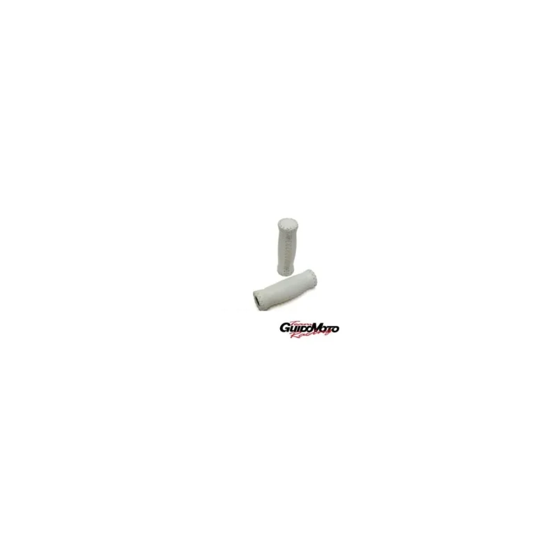 Coppia manopole in pelle bianca per bicicletta tipo vintage 484040545 Super Prezzo