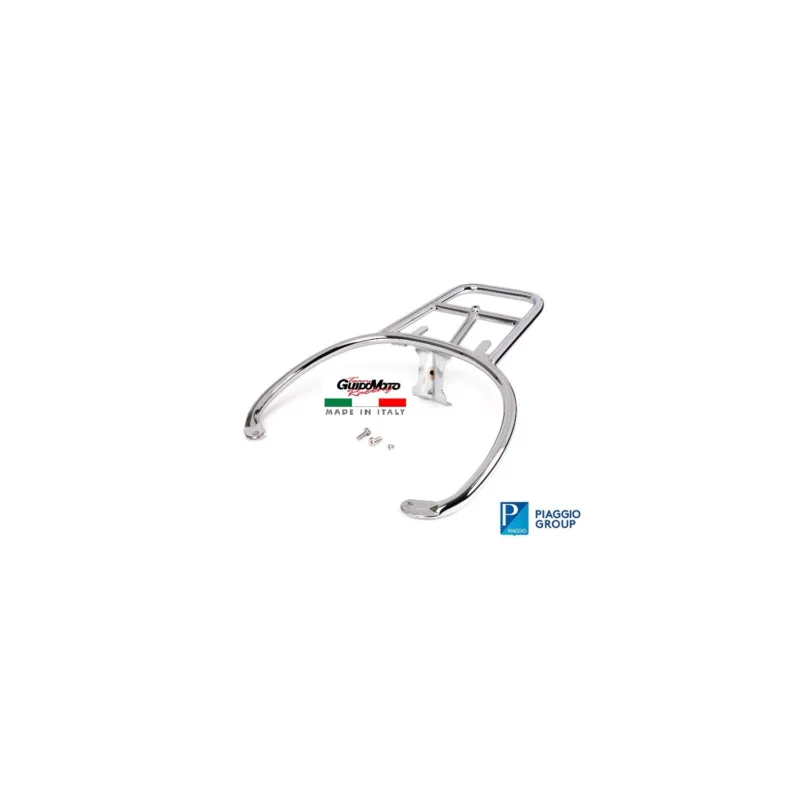Esclusivo PORTA BAULETTO CROMATO VESPA GTS GTV 125 200 250 300 ORIGINALE PIAGGIO 657081