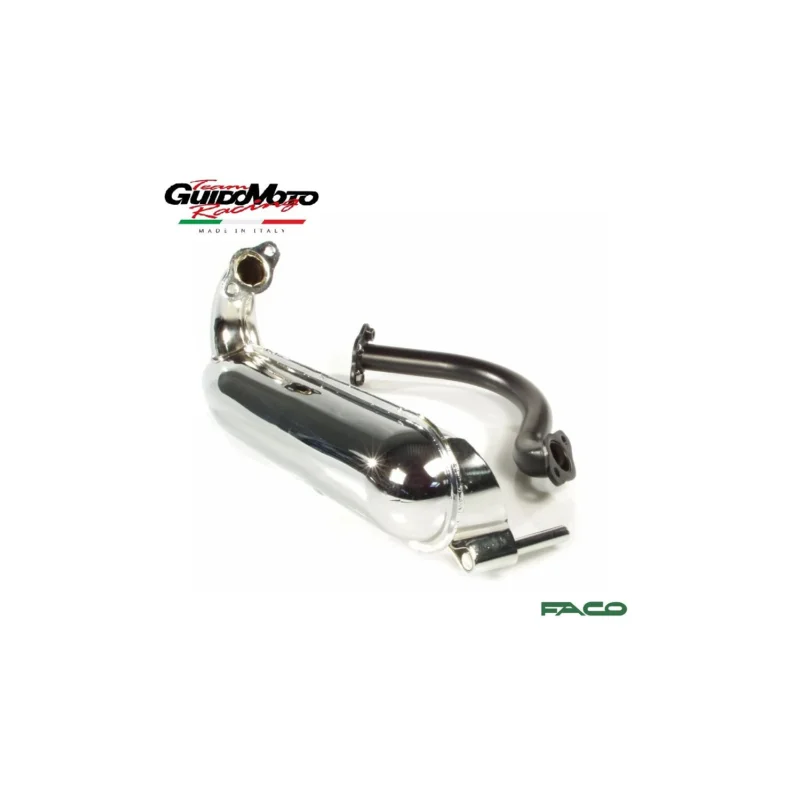 Esclusivo MARMITTA SILURO CROMATA VESPA 50 N L R 50 SPECIAL FACO F0015/50C
