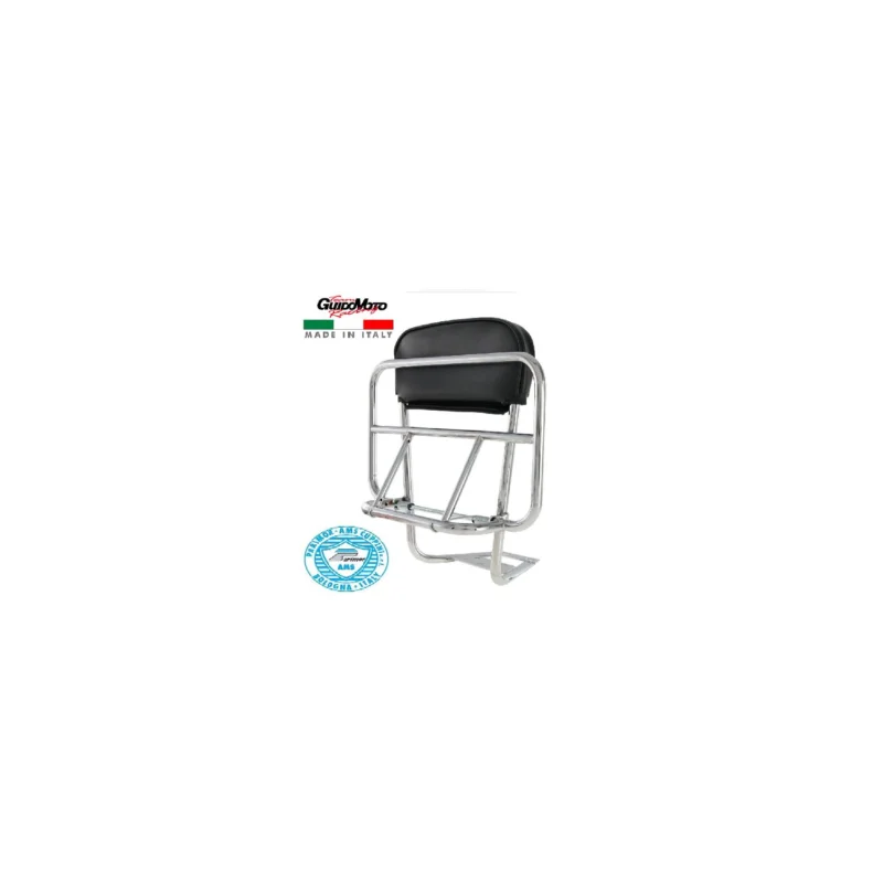 Solo Oggi PORTAPACCHI POSTERIORE CROMATO SCHIENALE VESPA VBB GT GL PX PIAGGIO C48/D-M
