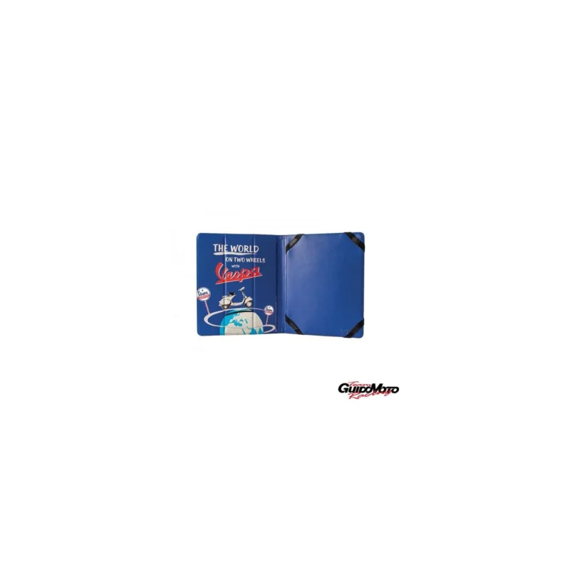 VPSD22 COVER PORTA TABLET "THE WORLD" ROSSO INTERNO BLU Prezzo Basso