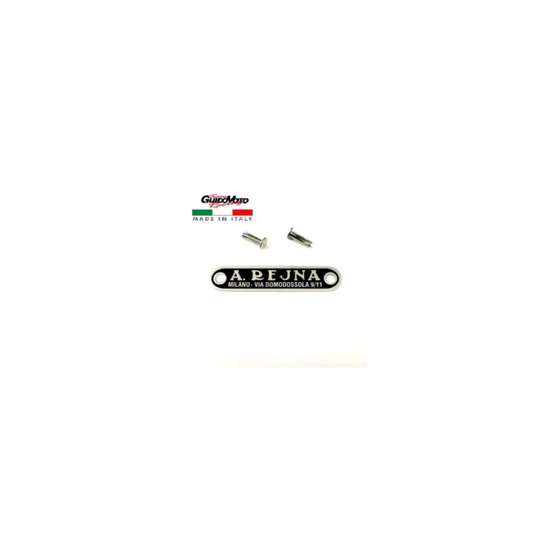 Acquista Ora TARGHETTA SELLA A.REJNA MILANO VIA DOMODOSSOLA 9/11 MOTOCICLI VESPA GMV0096