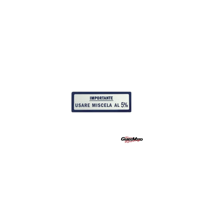 Prezzo Ridotto 142720490 ADESIVO SERBATOIO VESPA USARE MISCELA AL 5%