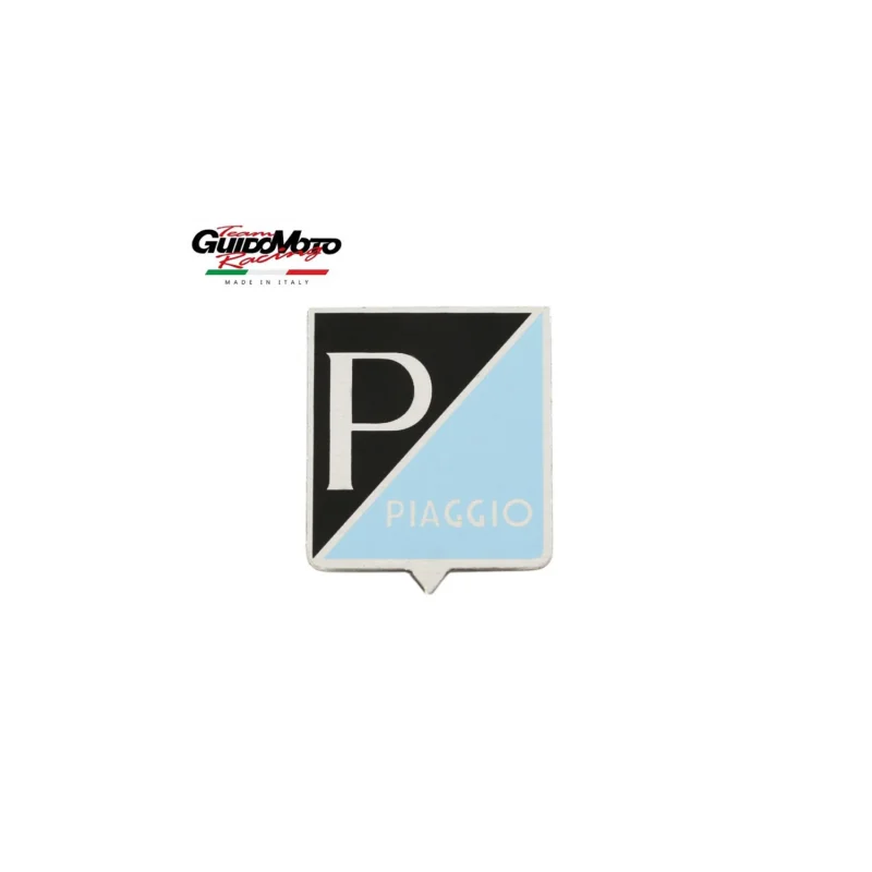 SCUDETTO PIAGGIO ALLUMNIO 25 X 28 ADESIVO VESPA 50 N L 90 SS 5747 Non Perdere