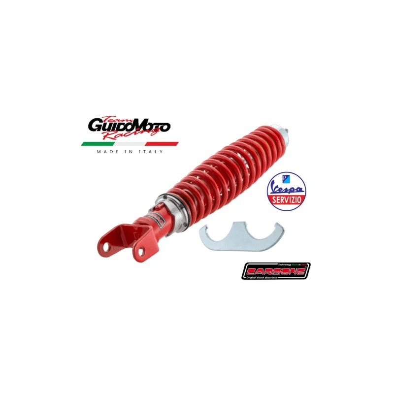 Occasione AMMORTIZZATORE POSTERIORE REGOLABILE VESPA 50 SPRINT GTR PX ET3 CARBONE CIF 6414-RR