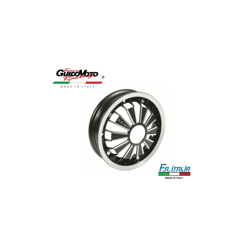 Consegna Rapida CERCHIO SCOMPONIBILE LEGA NERO RACING RUOTA VESPA SPRINT GTR GL 50 S ET3 PK LML 3.00 3.50 X 10 FA5560