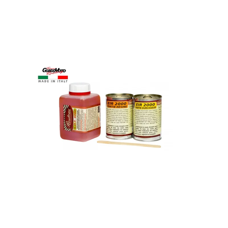 Professionale TRATTAMENTO RESINA SERBATOI METALLO 5>15 L CICLOMOTORI MOTO APE RESTOM 5840L